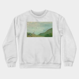 Cliffs at Pourville by Claude Monet Crewneck Sweatshirt